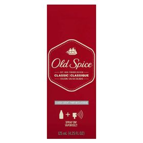 Old Spice Cologne Spray for Men, Classic Scent, 4.25 fl oz