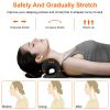 Ergonomic Heated Neck Stretcher Cervical Traction Therapy Pillow with Graphene Heating Pad 3 Gear Temperature Smart Timer Setting USB Plug